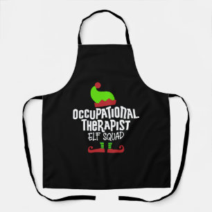 Christmas OT elf Occupational therapist Apron