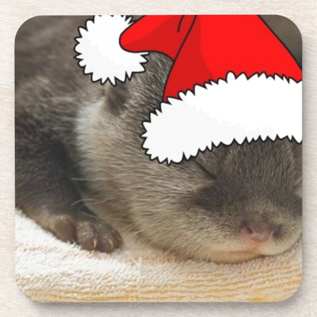 Christmas Otter Coaster (Front)