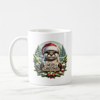 Christmas Otter Coffee Mug