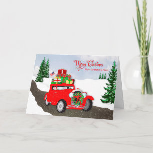 Christmas Our Home to Yours Retro Car w/Presents Card