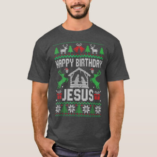 Christmas Outfit Happy Birthday Holiday Ugly T-Shirt