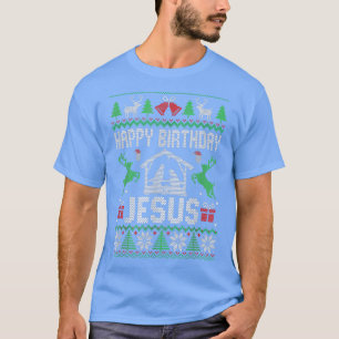 Christmas Outfit Happy Birthday Holiday Ugly  T-Shirt