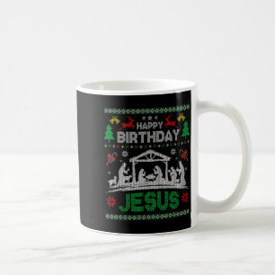 Christmas Outfit Happy Birthday Jesus Holiday Ugly Coffee Mug