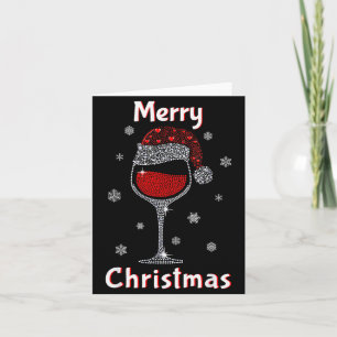 Christmas Outfit Women Wine Gl Funny Christmas  Card