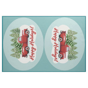 Christmas Oval Accent Pillow Cut and Sew Kit Fabric