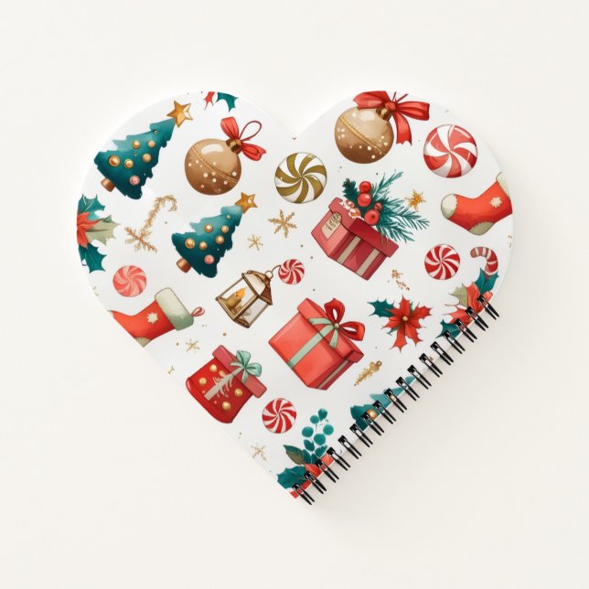Christmas Oven Mitt and Pot Holders Notebook (Back)