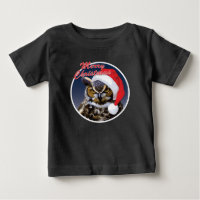 Christmas Owl - Baby Fine Jersey T-Shirt