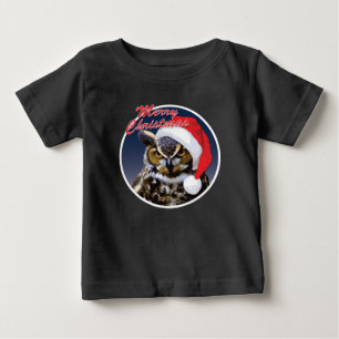 Christmas Owl - Baby Fine Jersey T-Shirt