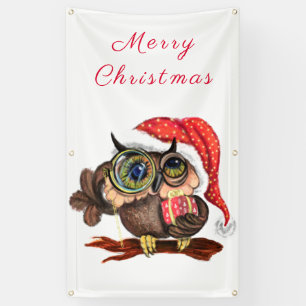 Christmas Owl Banner