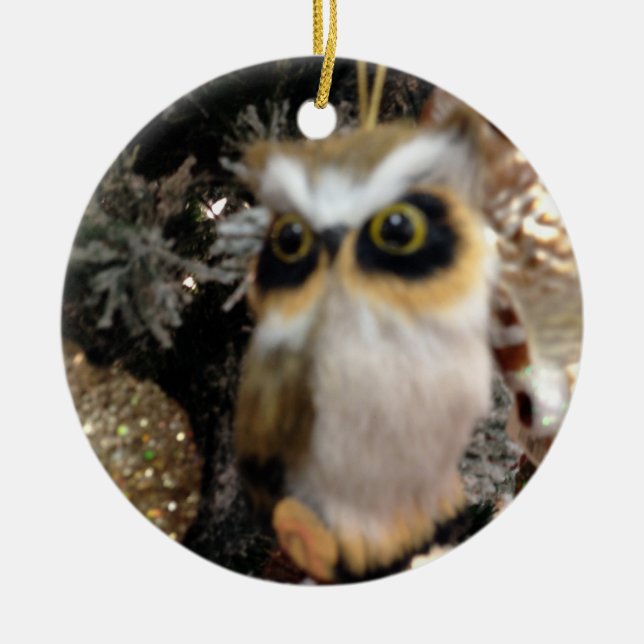 CHRISTMAS OWL CHRISTMAS ORNAMENT (Front)