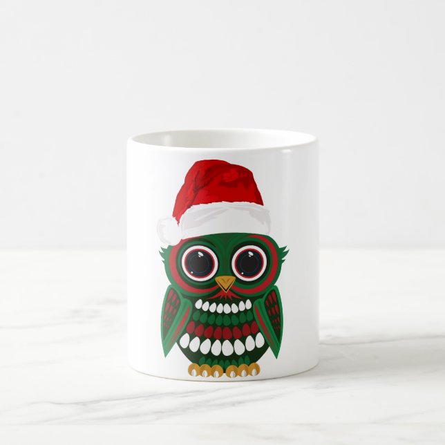Christmas Owl Coffee Mug (Center)