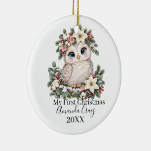 Christmas Owl   First Christmas Ornament