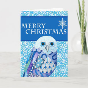 Christmas Owl Greeting Card