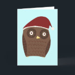 Christmas Owl Holiday Card<br><div class="desc">Christmas Owl</div>