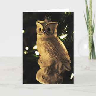 Christmas Owl Holiday Card