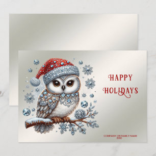 Christmas Owl Holiday Card