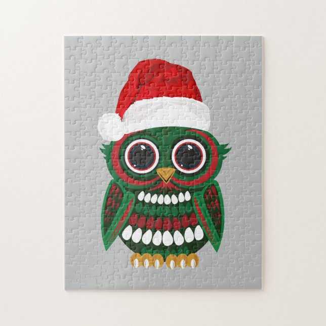 Christmas Owl Jigsaw Puzzle (Vertical)