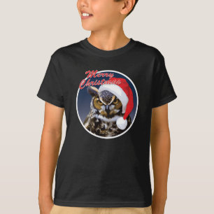 Christmas Owl - Kids' Basic Hanes T-Shirt
