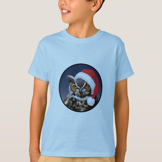 Christmas Owl - Kids' Basic T-Shirt (Front)