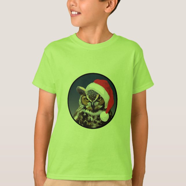 Christmas Owl - Kids' Basic T-Shirt (Front)