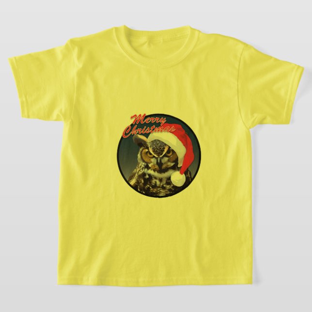 Christmas Owl - Kids' Basic T-Shirt (Laydown)