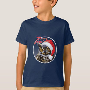 Christmas Owl - Kids' Basic T-Shirt
