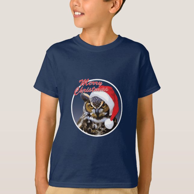Christmas Owl - Kids' Basic T-Shirt (Front)