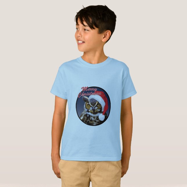 Christmas Owl - Kids' Basic T-Shirt (Front Full)
