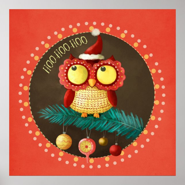 Christmas Owl Poster (Front)