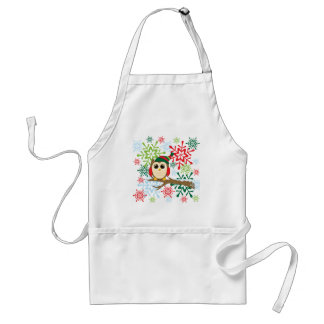 Christmas owl standard apron