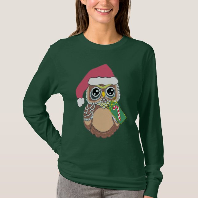Christmas Owl T-Shirt (Front)