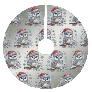 Christmas Owl Tree Skirt