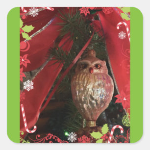 Christmas Owl Whooo? Sticker