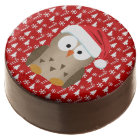 Christmas Owl with Santa Hat