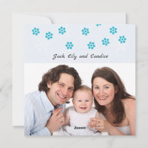 Christmas Owls Holiday with Family Photo Greeting Card