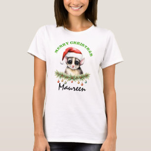 Christmas Oz Animals Sugar Glider Fam Matching Wom T-Shirt