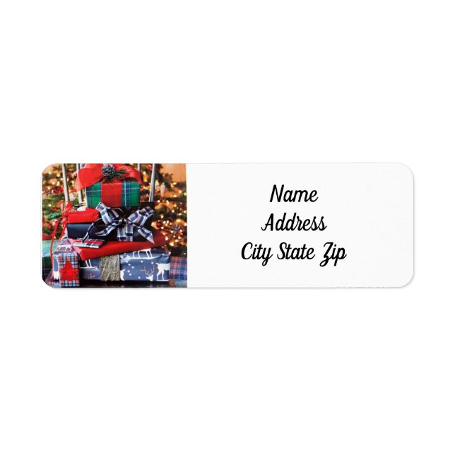 CHRISTMAS PACKAGES *CHRISTMAS* ADDRESS LABEL (Front)