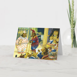 Christmas Pageant in Animal Land Holiday Card