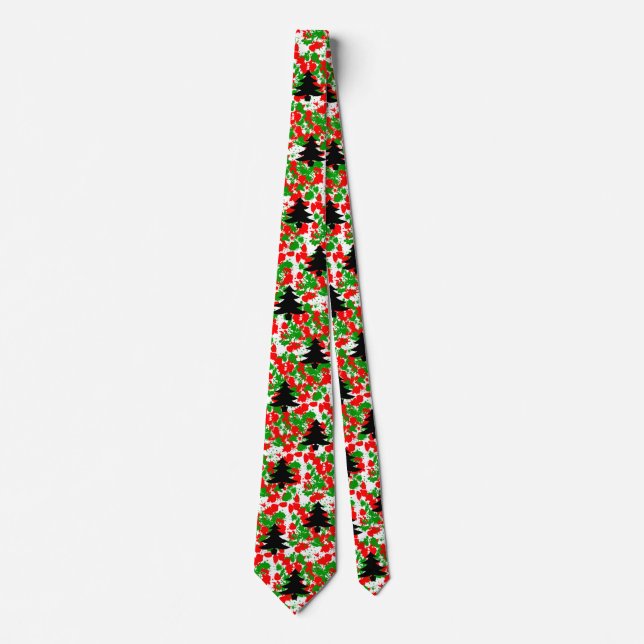 Christmas Paint Splatter Tie (Front)