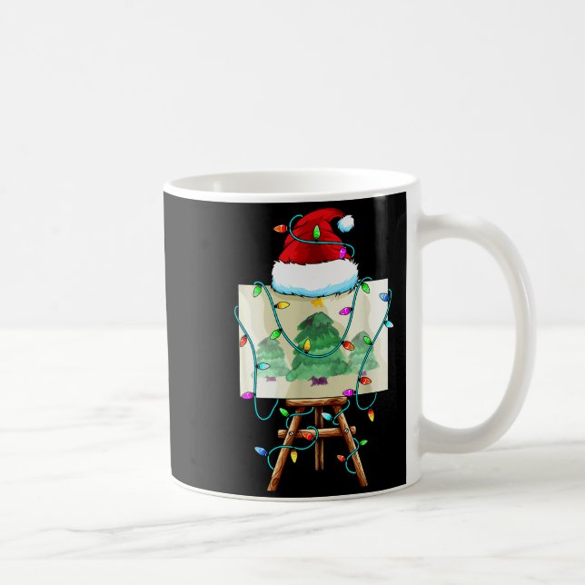Christmas Painter Design _ Santa Xmas Paint Artist Coffee Mug (Right)