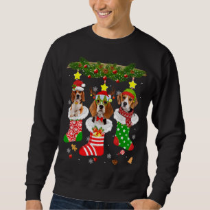 Christmas Pajama Beagle Dog Lover Xmas Socks Sweatshirt