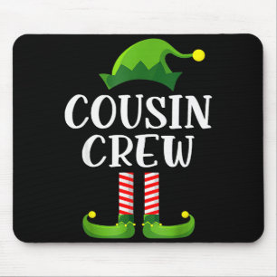 Christmas Pajama Cousin Crew Funny Elf Matching Pa Mouse Mat