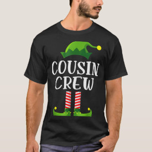 Christmas Pajama Cousin Crew Funny Elf Matching Pa T-Shirt