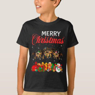 Christmas Pajama Dragon Lover Xmas Tree Lights Ani T-Shirt