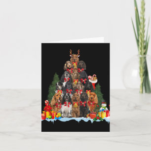Christmas Pajama English Er Spaniel Xmas Tree T Sh Card