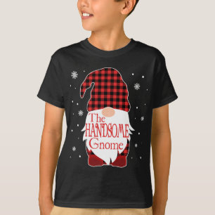 Christmas Pajama Family Gift Handsome Gnome Buffal T-Shirt