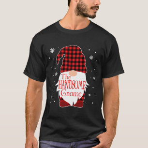 Christmas Pajama Family Gift Handsome Gnome Buffal T-Shirt