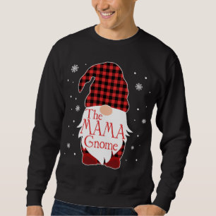 Christmas Pajama Family Gift Mama Gnome Buffalo Pl Sweatshirt