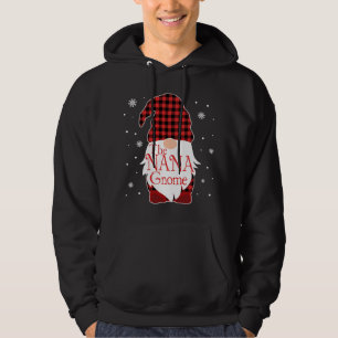 Christmas Pajama Family Gift Nana Gnome Buffalo Pl Hoodie