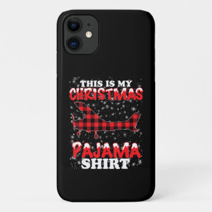 Christmas Pajama Funny Aviation Airplan Gift iPhone 11 Case